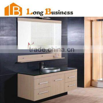 LB-JX2066 Luxury melamine wood veneer bathroom cabinet