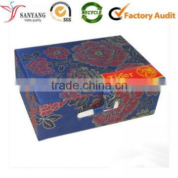 Beautiful pattern fabric handmade packaging storage box for collection