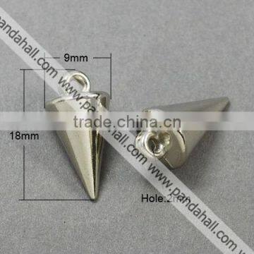 CCB Style Acrylic Spike Pendants, Cone(CCB-B-1013)