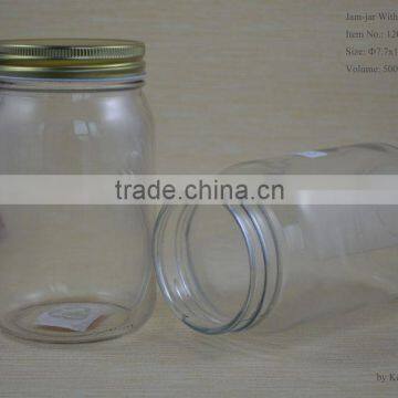 glass jar with screw lid