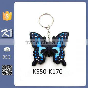 High quality 2d custom shaped soft pvc keychain