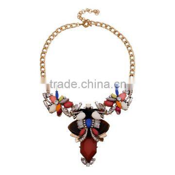 2015 New Fashion Hot selling jewelry wholesale fashion luxury bright crystal necklace