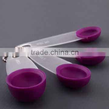 passed FDA or LFGB good quality small silicone measuring spoon