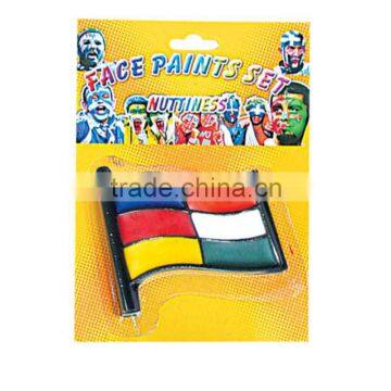 2016 Euro world cup football lowest price face paint world cup plastic stick flag face painting