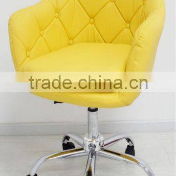 Modern yellow soft cover FRP chairs,chairs cover for wedding party