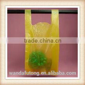 wholesale vb-66 COLORED T-SHIRT PLASTIC BAGS yellow