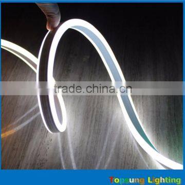 2016 new 12V white led neon flex rope light double side for signs