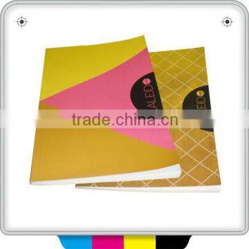 High quality golden note book/note pads