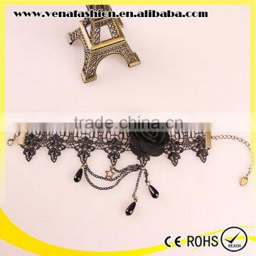Black Rose Lace Girls Fashion New Design Anklet photo-5