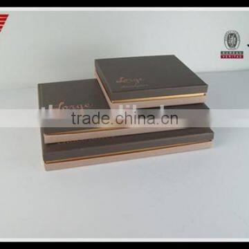 Custom exquisite paper packaging chocolate box with various sizes for sale