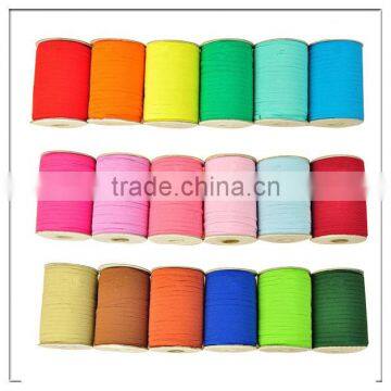 custom color 3mm 6mm width skinny elastic