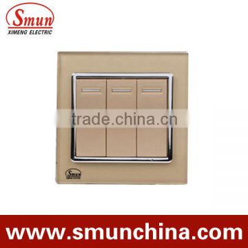 touch switch,wall switch 1/2/3/4 switches golden, white, black