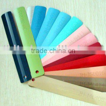 Plain color venetian blind slats of various specification