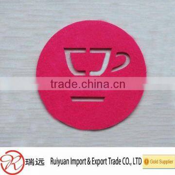 Wholesale Custom Laser Cutting Felt Coasters,Felt Cup Mat,Felt Place Mat