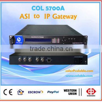 Most cheapest COL5700A IP to ASI Gateway ip gateway/dvb ip gateway