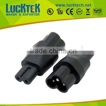 IEC 320 C6 micky 3pin male to 2pin iec c7 connector