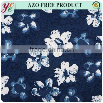 Good selling rayon printed fabric for ladies summer dresses