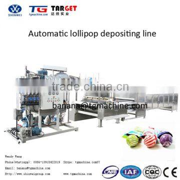 2016 New Design 600kg/h Output Servo Driven Lollipop and hard candy Deposting Line