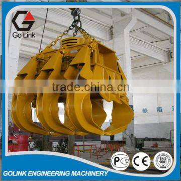 Hydraulic orange peel rectangular grab for excavartor