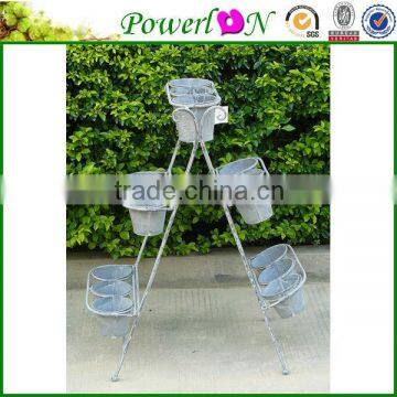 Sale Antique Novelty Wrough Iron 3 Tier Metal Planter Pot For Garden Backyard Home Patio I23M TS05 X00 PL08-5880