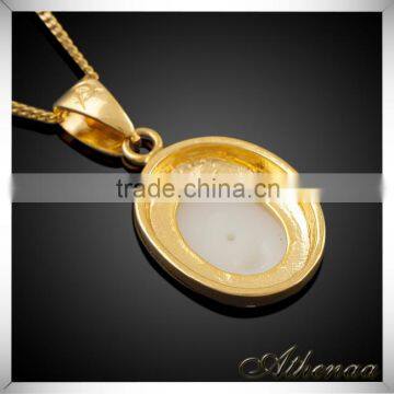 High Quality Single Stone Fake Pearl Korean Pendant Diamond Pendant Jewelry photo-3