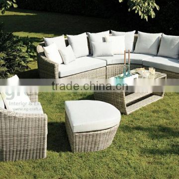 New Design Rattan Furniture Garden Curve Shape