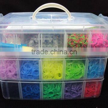 Rain bow loom bands for DIY