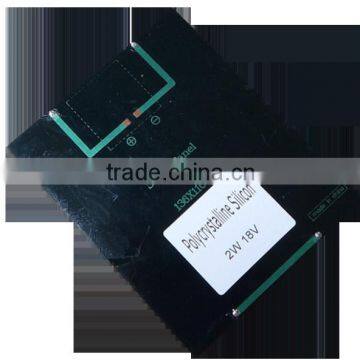OEM 2.0W 18V Small Size Pet Laminated Mini Solar Panel