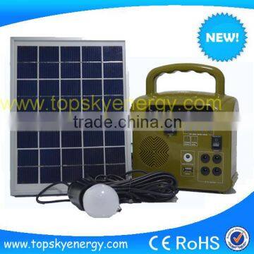 10W Mini Solar System 30 watt portable solar system for home