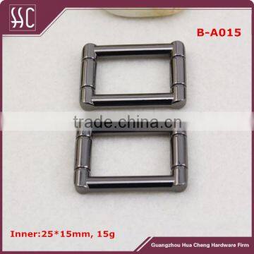 25*15mm hardware metal buckle square ring for handbag