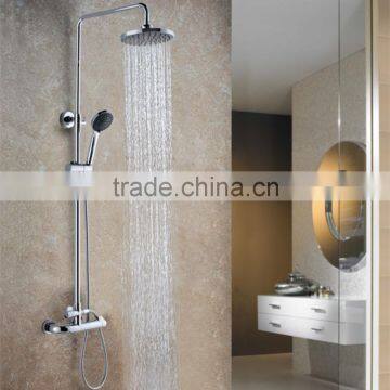 High Classic Polished Wall Mounted Rain Shower Mixer