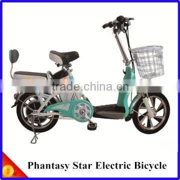 White/Light Green Phantasy Star Electric Bicycle