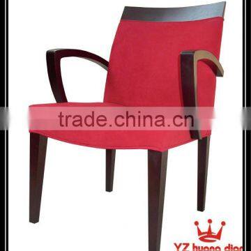 Comfortable red velvet armchair YB561