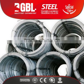 Hot galvanized low carbon 4mm steel wire