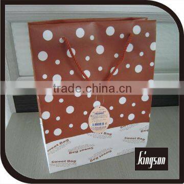 pp bag/cottom rope pp printing gift shopping bag