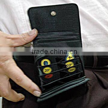 Coin Purses Made of PU/PVC with Eight Compartments