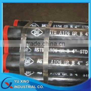 ASTM A106 Grade.B 4" STD*6m seamless steel pipe