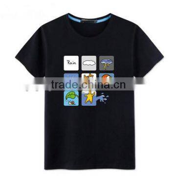 men dye sublimation custom t shirt printing 100% cotton