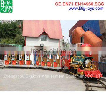 Hot Sale Amusement theme Park Used Track Train Kids Electric Amusement Train Rides