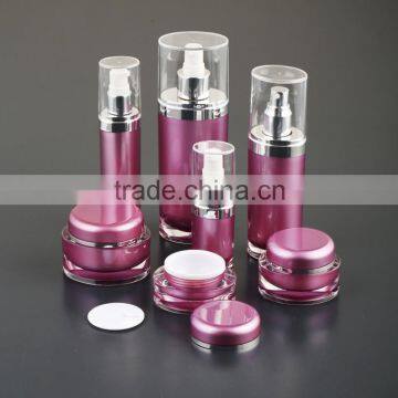 oval acrylic lotion bottle for cosmetic packaging