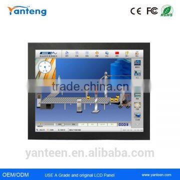 Industrail grade 15inch embedded touch screen monitor with capacitive touch screen