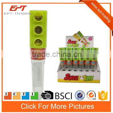 Learning toy traffic light candy toys with tube for kids