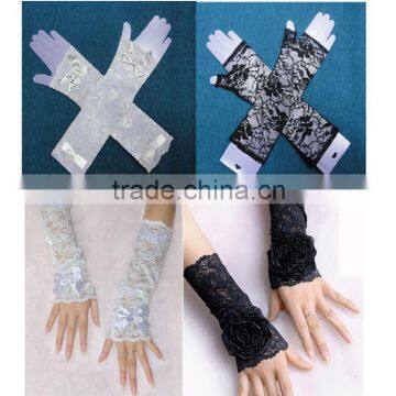 Custom Fingerless Gloves Cheap Lace Gloves