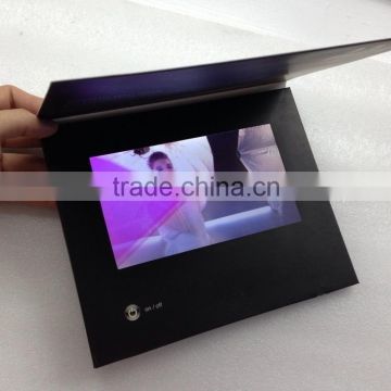 Customize 2.4'' inch lcd video card for advertising wedding Christmas invitation