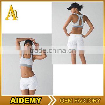 Wholesale high quality Women Yoga wears milk fiber Padded Workout Sports Bra