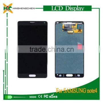 100% Warranty Mobile phone touch screen digitizer LCD for Galaxy Note 4 N9100 lcd
