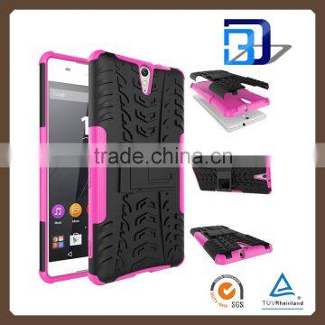 For Sony C5 Ultra Armor Slim Case Armor Rugged Kickstand Heavy Duty TPU+PC 2 in 1 Case For Sony C5 Ultra Shockproof Case photo-2