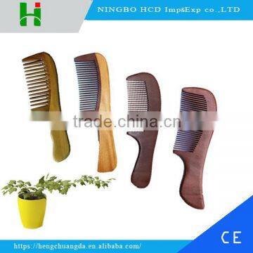 Long handle wooden hair comb custom logo