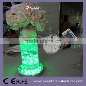 Wedding supplies 4 inch AA battery powered flower vase base led centerpiece