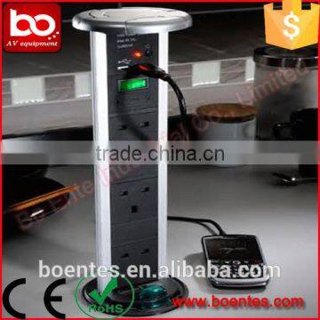 Office Conference Table Socket with 3 Way German Hidden Power Socket